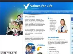 Sites similar to valuesforlife.net