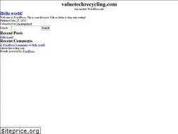 Sites similar to valuetechrecycling.com