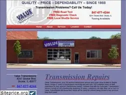 Sites similar to valuetransmissionskokie.com