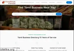 Sites similar to vanakkamcanada.ca