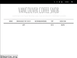 Sites similar to vancouvercoffeesnob.com