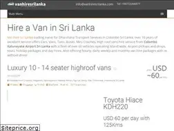 Sites similar to vanhiresrilanka.com
