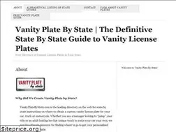 Sites similar to vanityplatebystate.com
