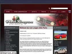 Sites similar to vanlingenalfaparts.nl