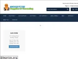 Sites similar to vanpetfood.com