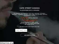 Sites similar to vapestreetcanada.com