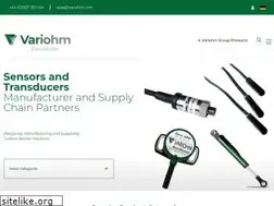 Sites similar to variohm.com