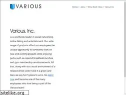 Sites similar to various.com