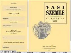 Sites similar to vasiszemle.hu