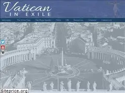 Sites similar to vaticaninexile.com