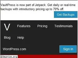Sites similar to vaultpress.com