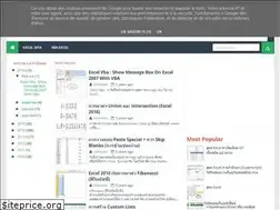 Sites similar to vba-msexcell.blogspot.com