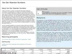 Sites similar to vdwnumbers.org