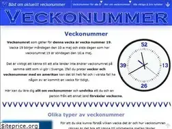 Sites similar to veckonummer.se