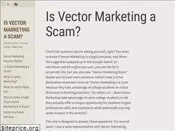 Sites similar to vectormarketingscam.com