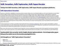 Sites similar to vefkyorumlari.com