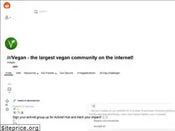 Sites similar to vegan.reddit.com