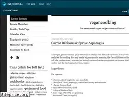 Sites similar to vegancooking.livejournal.com