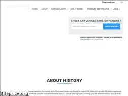 Sites similar to vehiclehistory.in