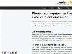 Sites similar to velo-critique.com