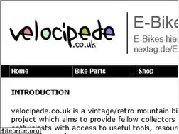 Sites similar to velocipede.co.uk