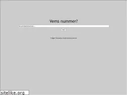 Sites similar to vemsnummer.se