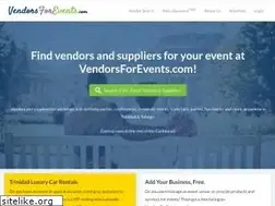 Sites similar to vendorsforevents.com