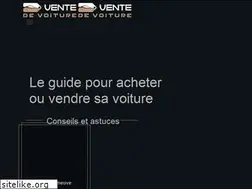 Sites similar to vente-de-voiture.com