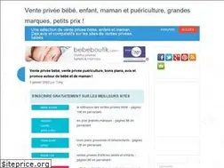 Sites similar to ventes-privees-bebe.fr