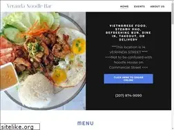 Sites similar to verandanoodlebar.com