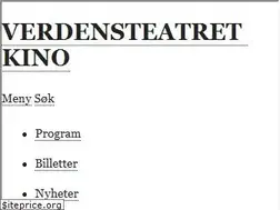 Sites similar to verdensteatret.no