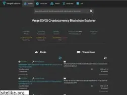 Sites similar to verge-blockchain.info