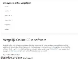 Sites similar to vergelijk-online-crm.nl