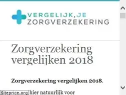 Sites similar to vergelijkjezorgverzekering.nl