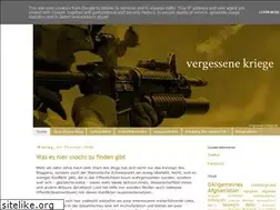 Sites similar to vergessene-kriege.blogspot.com