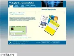 Sites similar to verlag-fuer-geowissenschaften.de