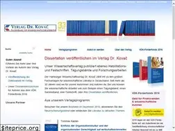 Sites similar to verlagdrkovac.de