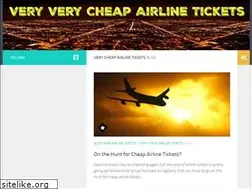 Sites similar to veryverycheapairlinetickets.com