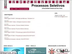 Sites similar to vestibular.ufop.br