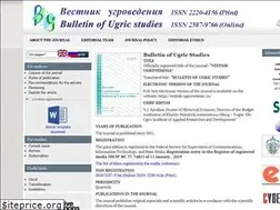 Sites similar to vestnik-ugrovedenia.ru