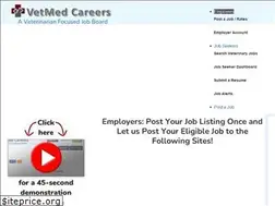 Sites similar to vetmedcareers.com