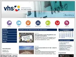 Sites similar to vhs-ansbach.de