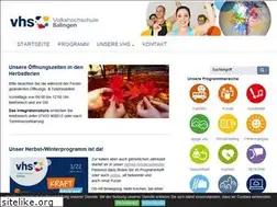 Sites similar to vhs-balingen.de