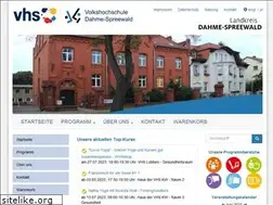 Sites similar to vhs-dahme-spreewald.de