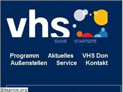 Sites similar to vhs-don.de