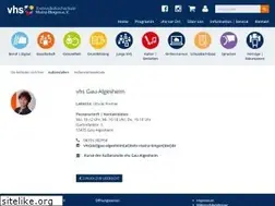 Sites similar to vhs-gau-algesheim.de