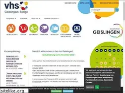 Sites similar to vhs-geislingen.de