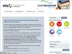 Sites similar to vhs-geretsried.de