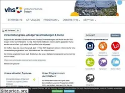 Sites similar to vhs-siegen.de