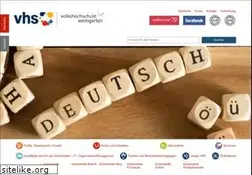 Sites similar to vhs-weingarten.de